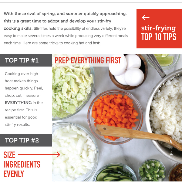 Stir-Frying Top 10 Tips
