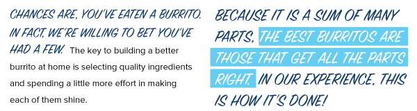 Build a Better Burrito