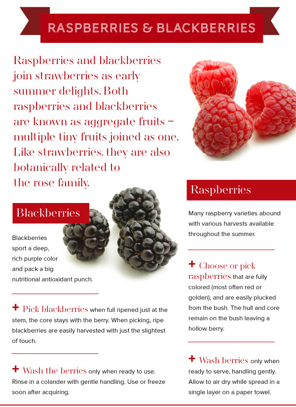 Raspberries and Blackberries