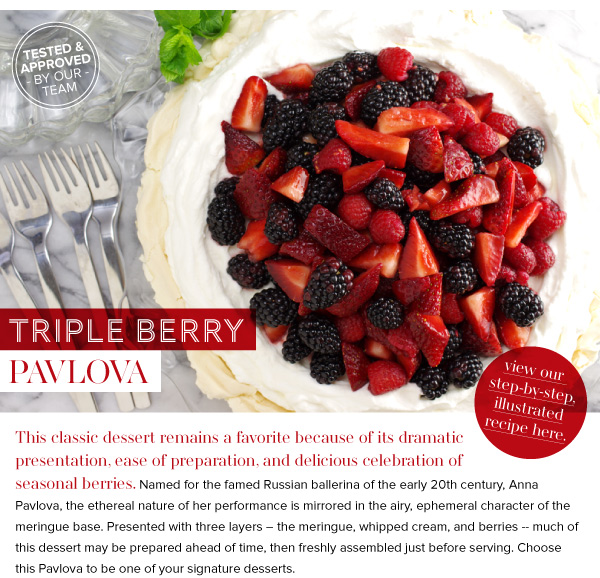 RECIPE: Triple Berry Pavlova