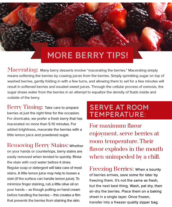 More Berry Tips