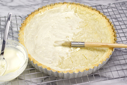 White Chocolate on Crust