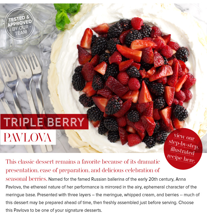 RECIPE: Triple Berry Pavlova
