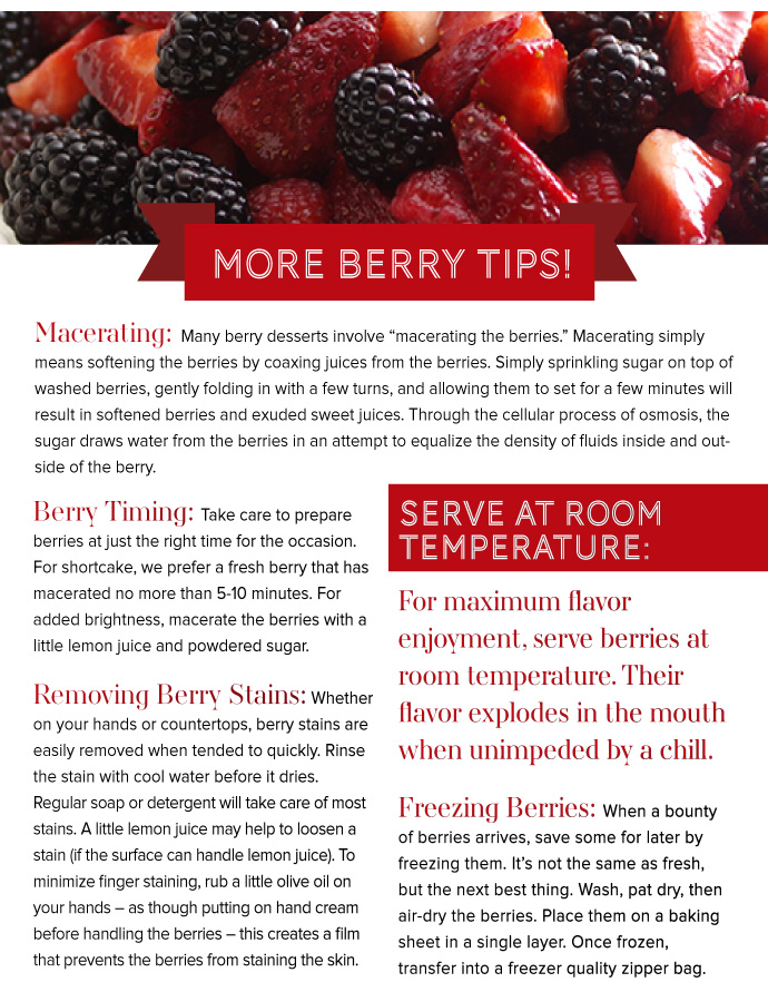 More Berry Tips