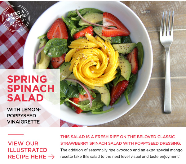 RECIPE: Spring Spinach Salad