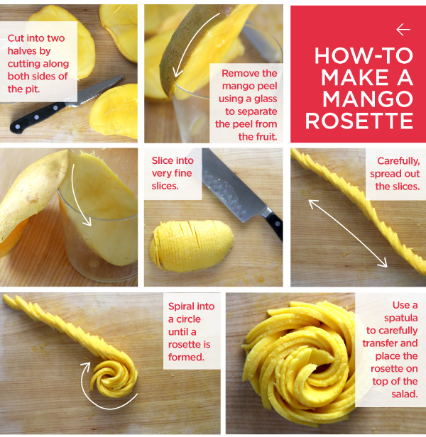 How-to Make a Mango Rosette
