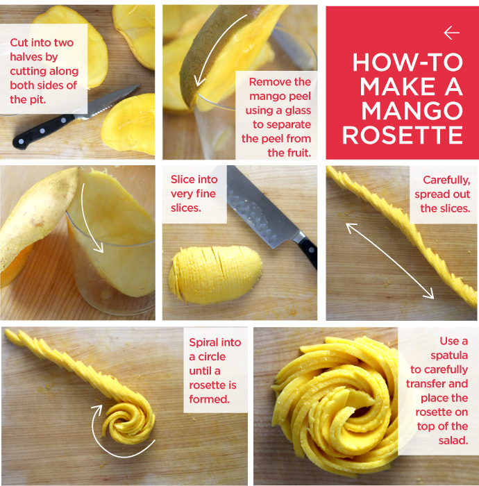 How-to Make a Mango Rosette