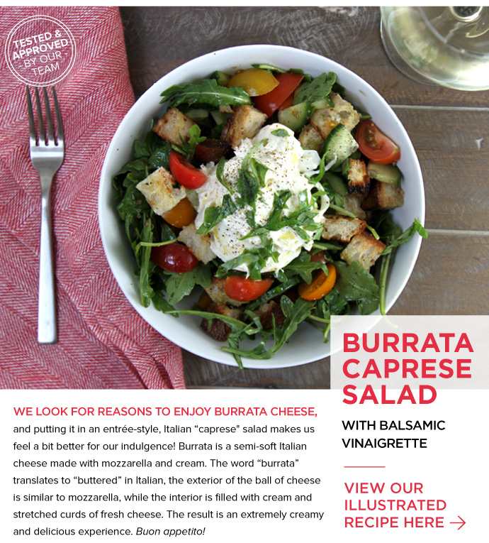 RECIPE: Burrata Caprese Salad with Balsamic Vinaigrette
