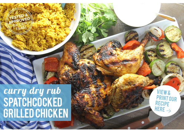 RECIPE: Curry Dry Rub Spatchcocked Grilled Chicken