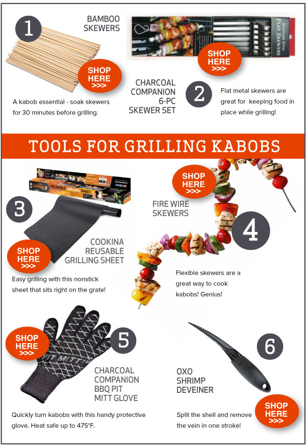 Tools for Grilling Kabobs