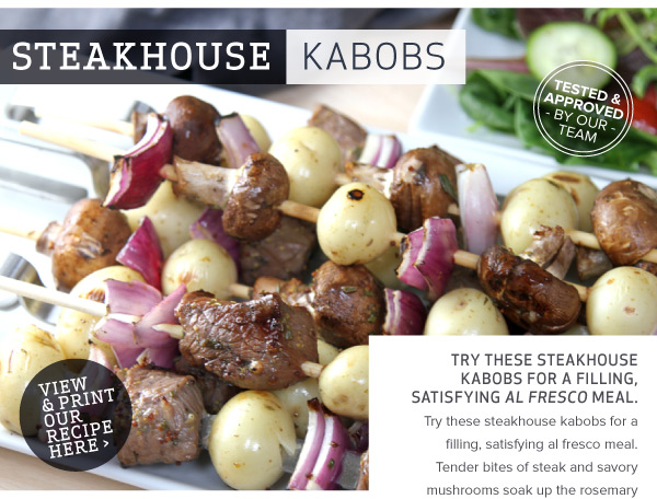 RECIPE: Steakhouse Kabobs