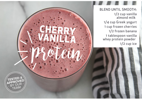 Cherry, Vanilla Protein Smoothie