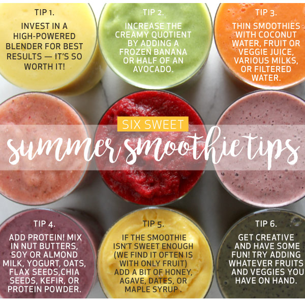 Six Sweet Summer Smoothie Tips