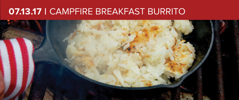 Campfire Breakfast Burrito