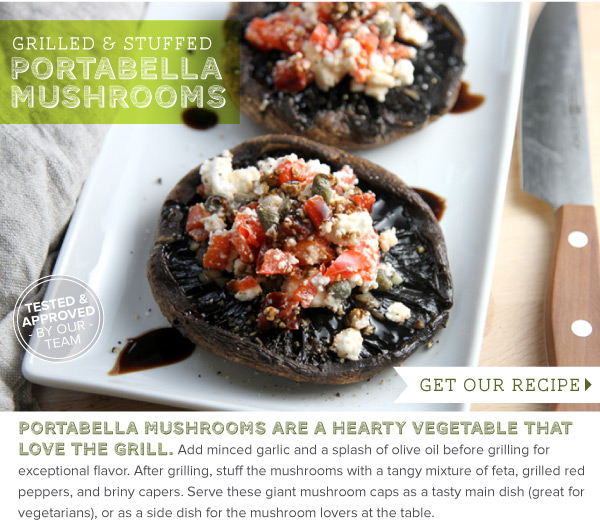 RECIPE: Grilled and Stuffed Portabella Mushrooms
