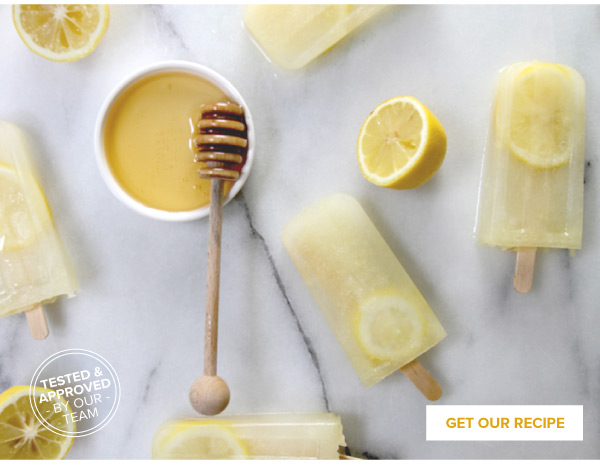 RECIPE: Honey-Lemonade Pops