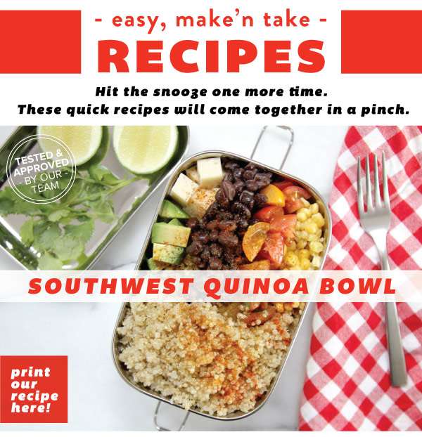 RECIPE: Southwest Quinoa Bowl