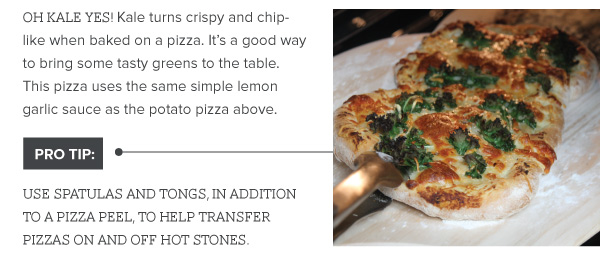 RECIPE: Kale Pizza with Lemon Garlic Sauce