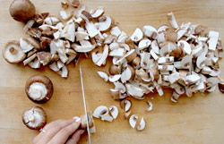 Prepping Mushrooms