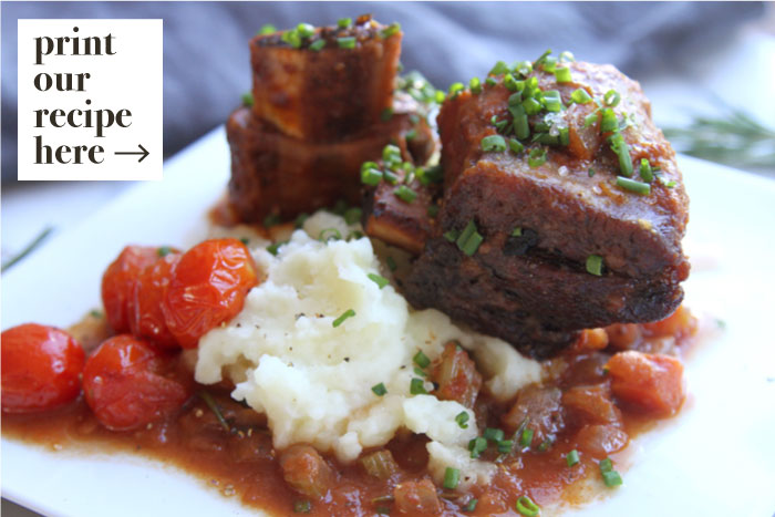 Red Wine Braised Short Ribs