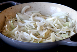 Cook onions