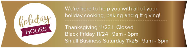 Holiday Hours