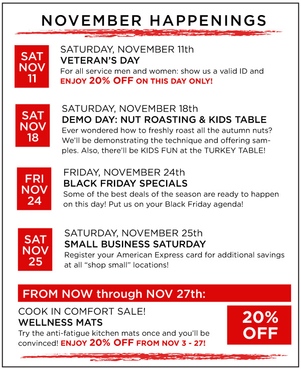 November Happenings
