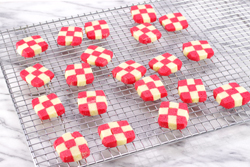 Baked Checkerboards Cooling on Rack