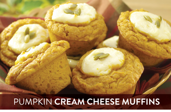 Pumpkin Cream Cheese Muffins