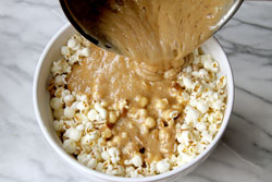 Mix with popcorn mix