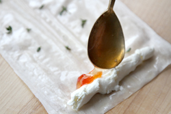 Goat Cheese, pepper jam and thyme