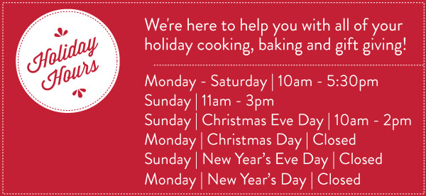 Holiday Hours