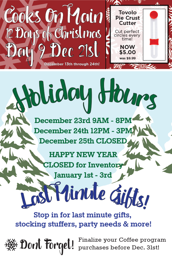 Holiday Hours