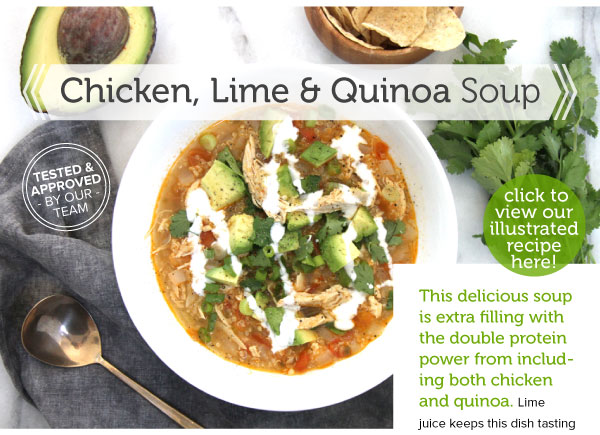 RECIPE: Chicken, Lime and Quinoa Soup