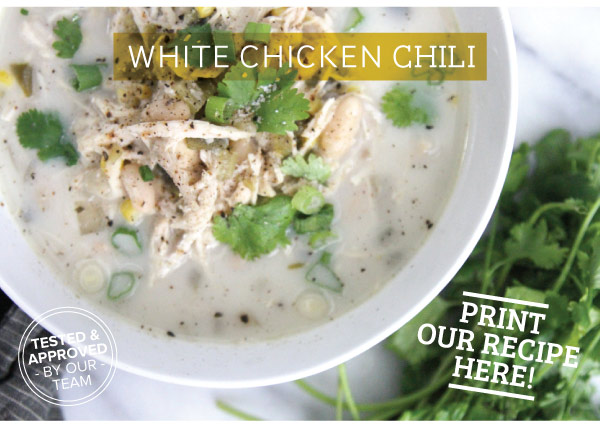 White Chicken Chili Recipe