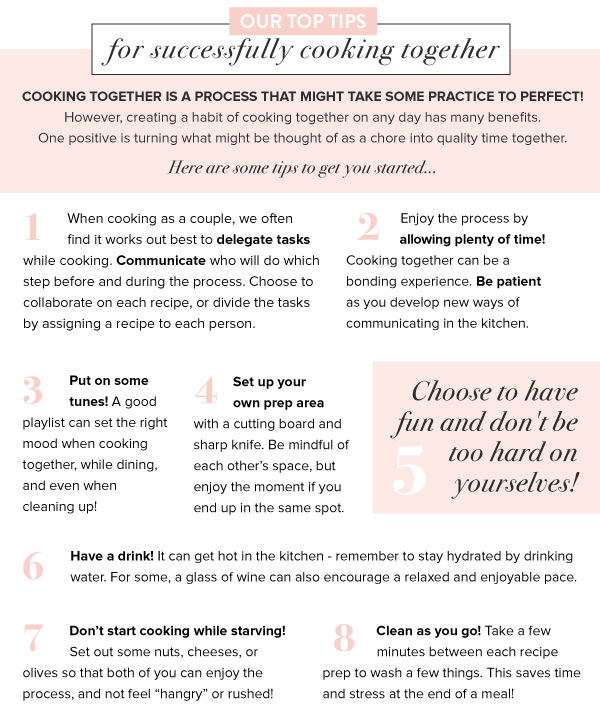 Top Tips for Cooking Together