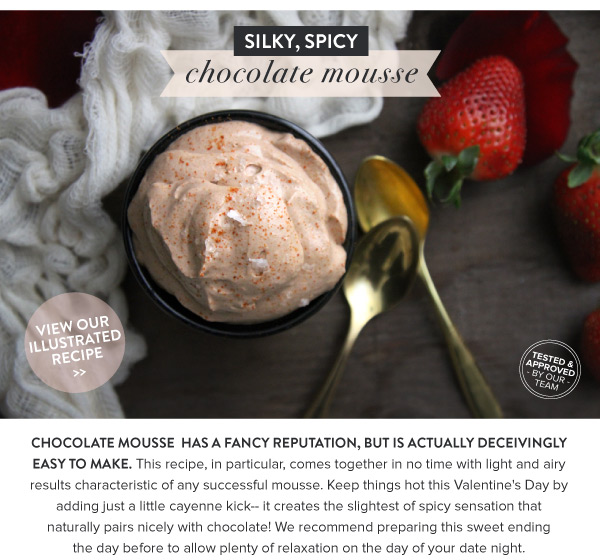 RECIPE: Silky, Spicy Chocolate Mousse