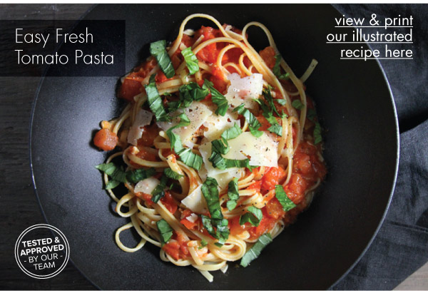 RECIPE: Easy Fresh Tomato Pasta