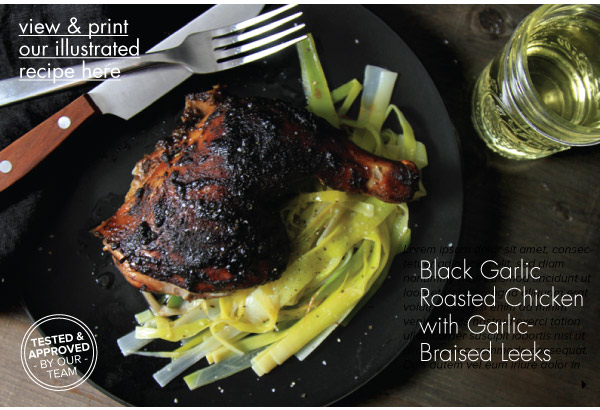 RECIPE: Black Garlic Roasted Chicken
