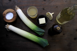 Braised Garlic Leeks Ingredients