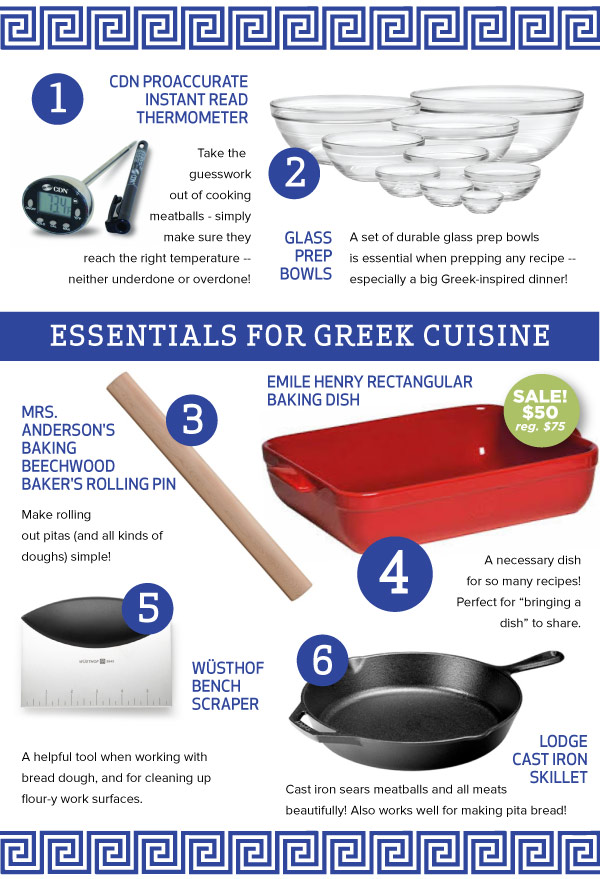 Essentials for Greek Cuisine