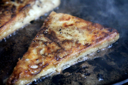 Pan searing cheese