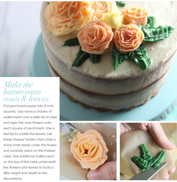 Buttercream Roses and Leaves