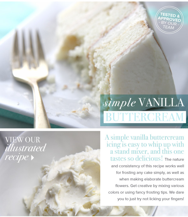 RECIPE: Simple Vanilla Buttercream