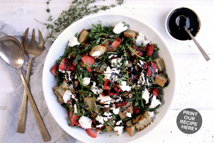 Spring Strawberry Panzanella