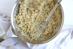 Cook quinoa