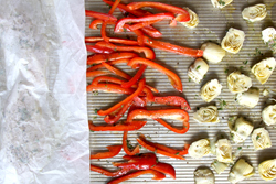 Cover chicken with parchment paper