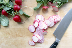 Slice Radishes