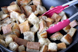 Heat Bread Cubes