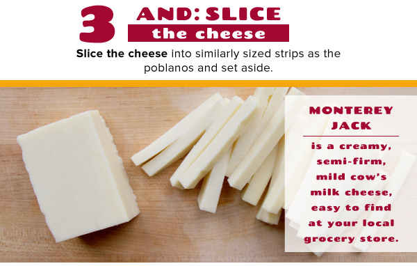 STep 3: Slice the Cheese